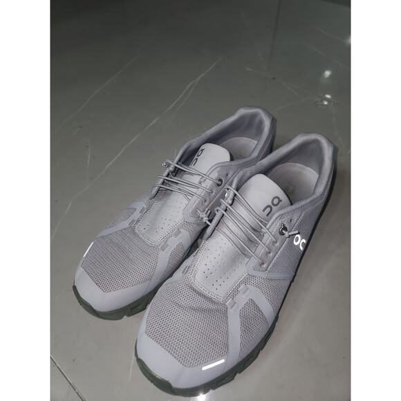 On cloud 5 men's US 15 athletic sneakers glacier reseda shoes - Picture 1 of 7